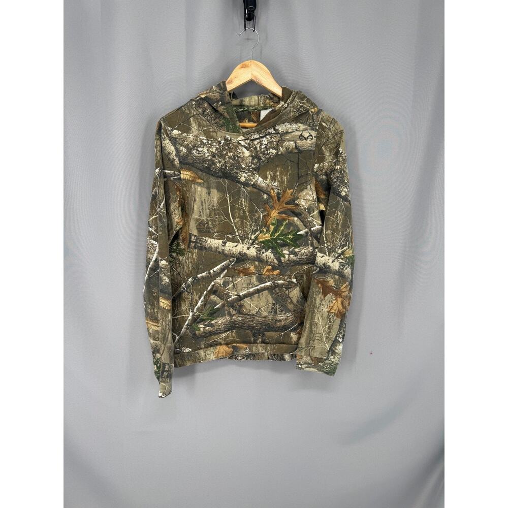 Magellan Outdoors Hoodie Sweatshirt Kids XL Brown Realtree Camo Fleece Hunting